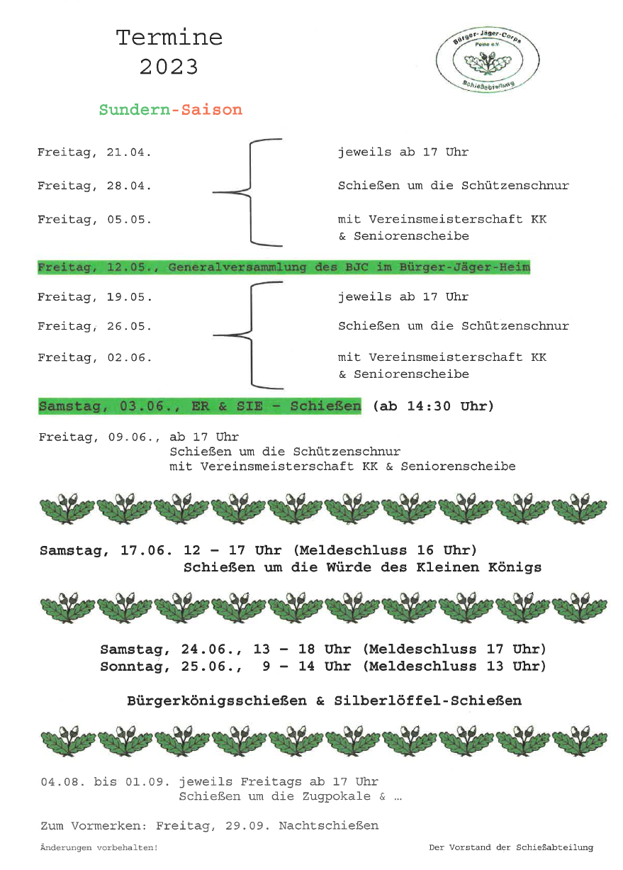 Termine 2023 – Sundern-Saison