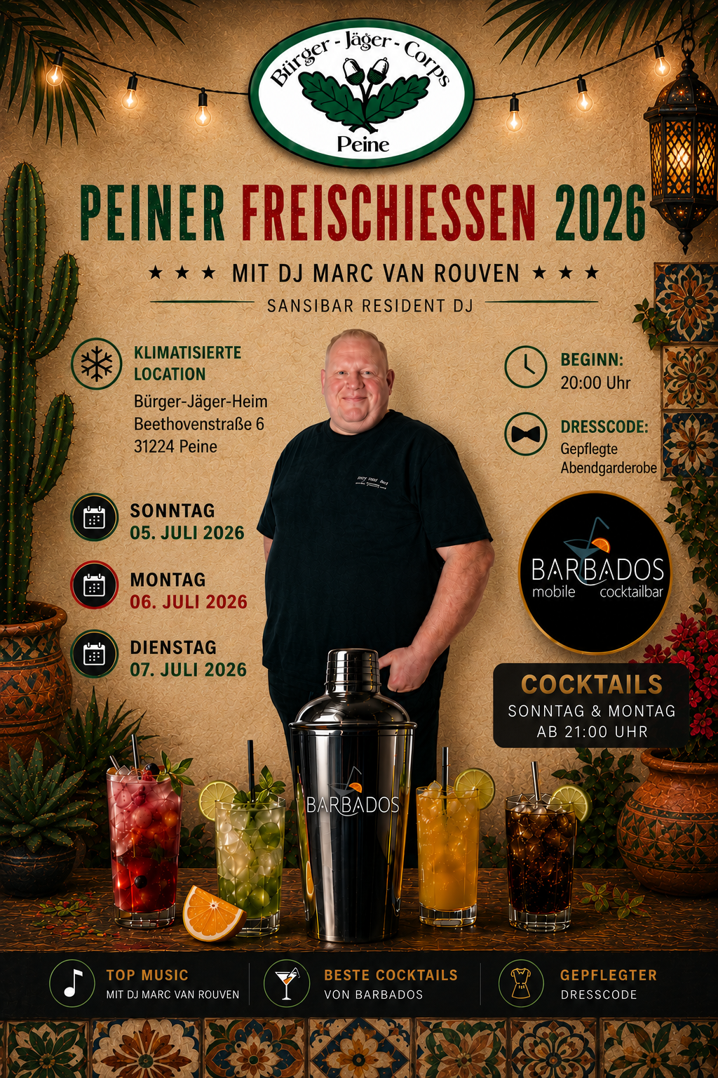 Viva México! – Peiner Freischießen 2026 im Bürger-Jäger-Heim